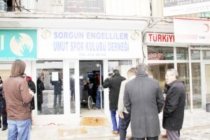 Sorgun Belediyesi tarafından yaptırılan Engelliler Umut Spor Kulübü Derneği hizmet