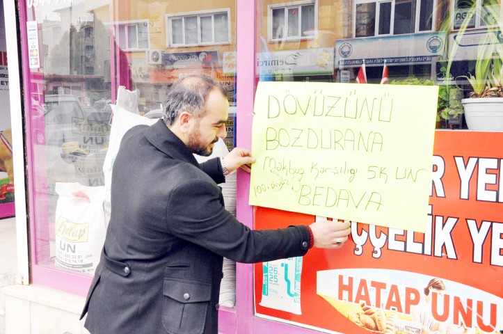 Yerköy esnafı Türk  lirasına sahip çıkıyor