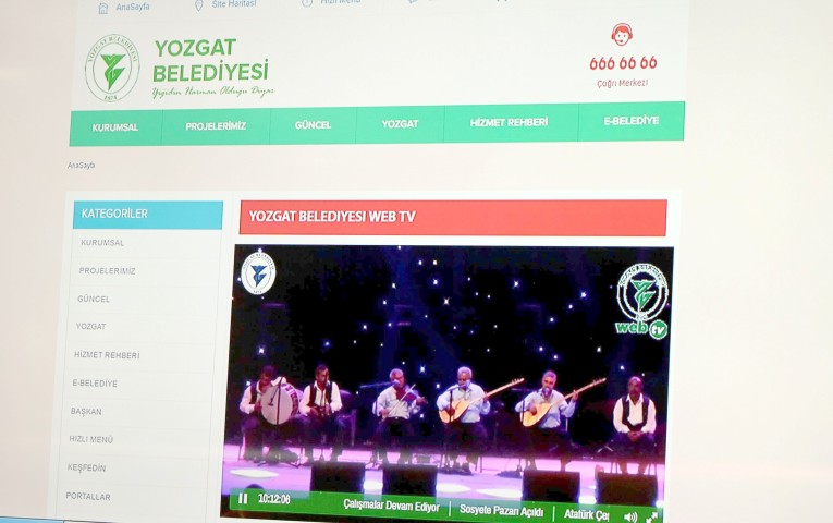 Yozgat Belediyesi  Web Tv hayata geçti