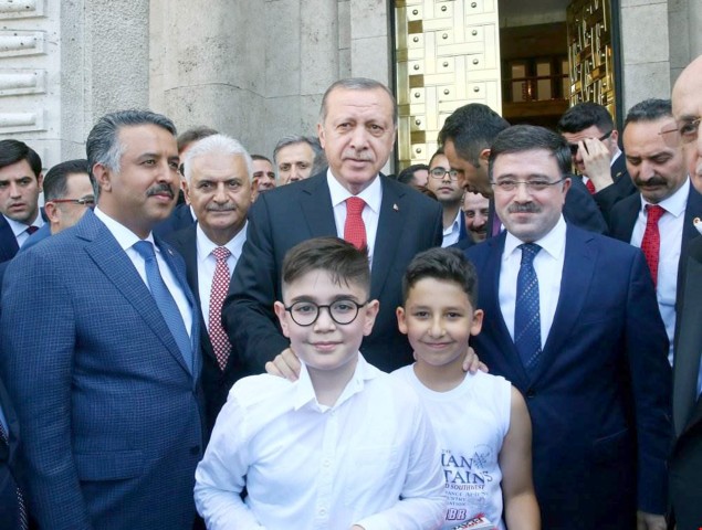 Meclisin tamiri için harçlığını gönderen Utku, Erdoğan’ın misafiri oldu