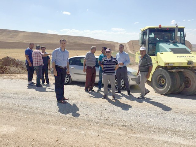 Yerköy’de grup köy yolları  asfaltlama çalışmasına başlandı