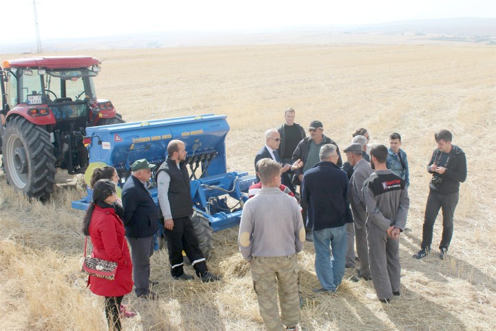 Yozgat’ın 4 köyünde toprak  işlemesiz ekim yapıldı