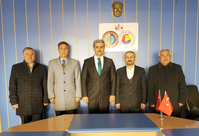 Yozgat AK Parti İl Başkanı Celal Köse ve beraberinde gelen