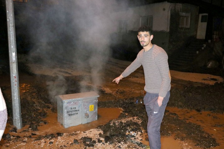 Yozgat’ta önceki gün akşam üzeri yağan yağmur nedeniyle su altında