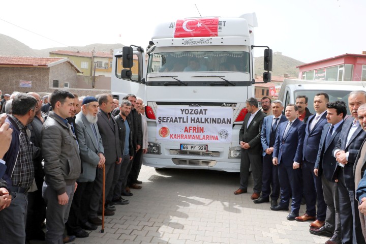 Şefaatli belediye başkanlığı organizesinde Türk Silahlı Kuvvetleri’nin (TSK) Zeytin Dalı