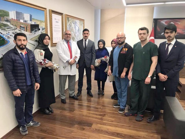 Yozgat Ülkü Ocakları İl Başkanı Duran Küçükduman, beraberinde Ülkü Ocakları