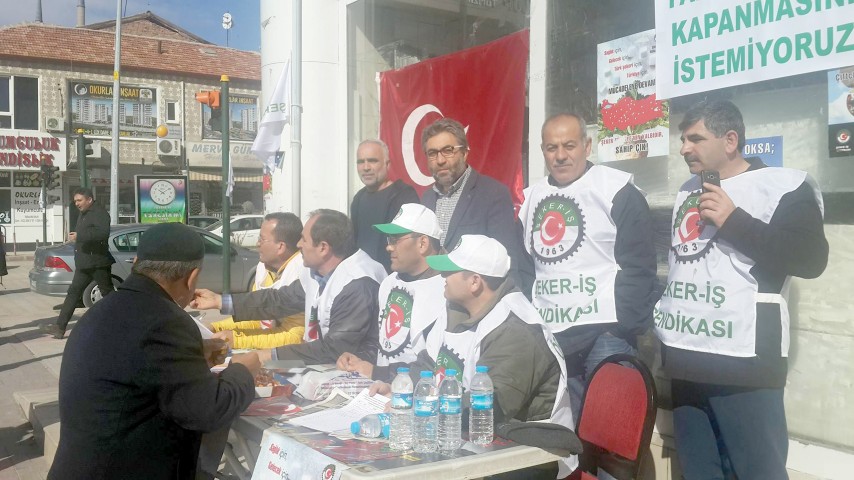 Yozgat Makine Mühendisleri Odası (MMO) Başkanı Tahir Demirel, şeker fabrikalarının