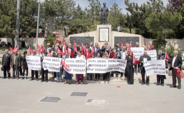 CHP Yozgat İl Başkanlığı 16 Nisan referandumunun yıl dönümünde OHAL'e