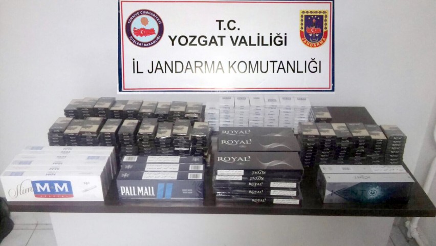 Jandarma 567 paket kaçak sigara ele geçirdi