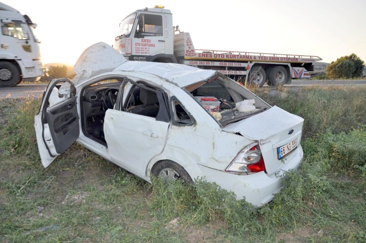 Yozgat’ın Sorgun ilçesine bağlı Cihanşarlı köyü yakınlarında meydana gelen trafik
