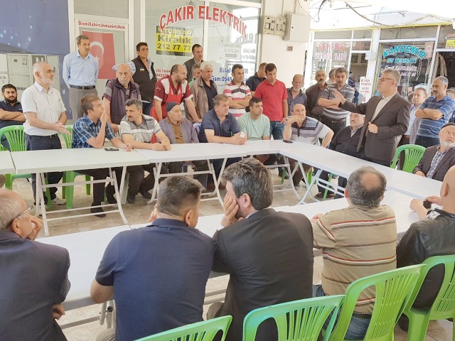 Yozgat Belediye Başkanı Kazım Arslan, Tol Çarşı esnafı ile bir