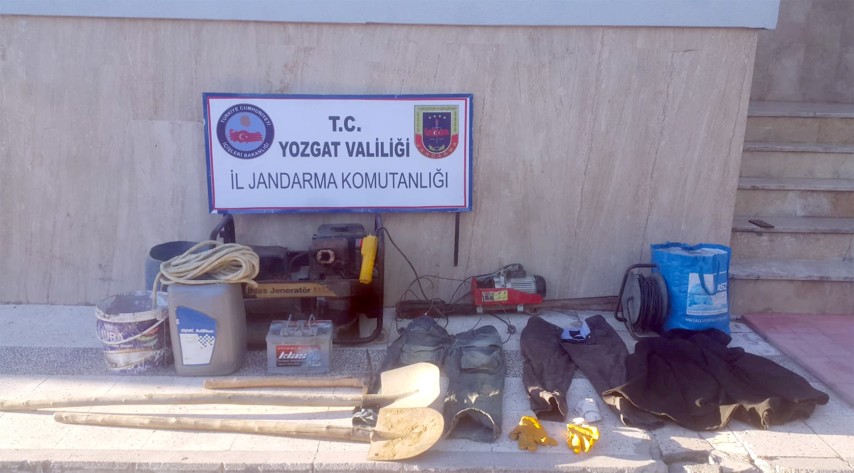 Yozgat İl Jandarma Komutanlığı ekipleri, Çayıralan İlçesi Belenpınarı mevkiinde kaçak