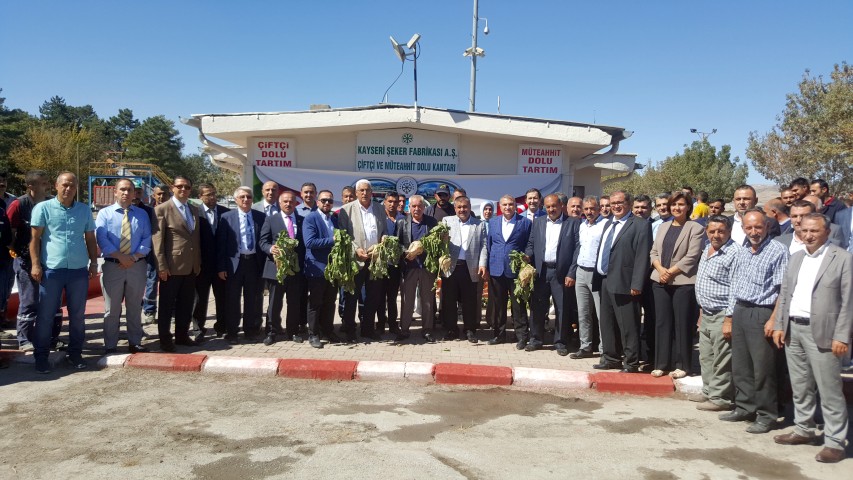 Kayseri Şeker fabrikası 64. Kampanya dönemi açılışı ve işletmeye pancar