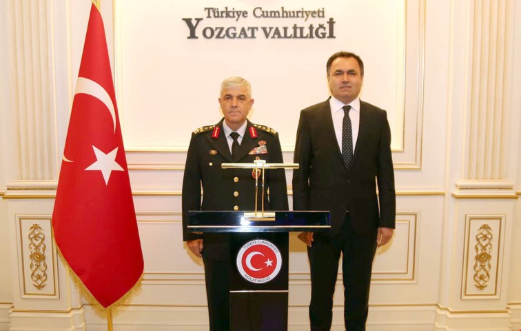 Bir dizi temaslarda bulunmak üzere Yozgat’a gelen Jandarma Genel Komutanı