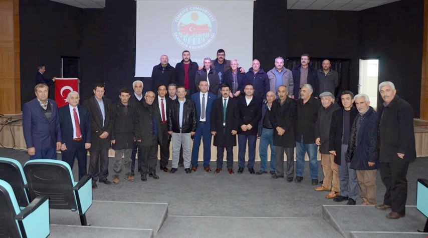 Sarıkaya Köylere Hizmet Götürme Birliği toplantısı İlçe Kaymakamı Yasin Özcan
