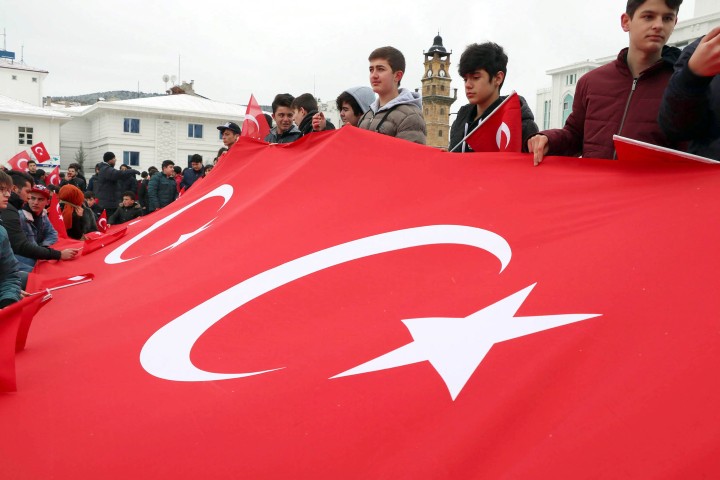 Yozgat'ta Sarıkamış Harekatı'nın 104. yılı etkinlikleri kapsamında şehitler anısına Gençlik