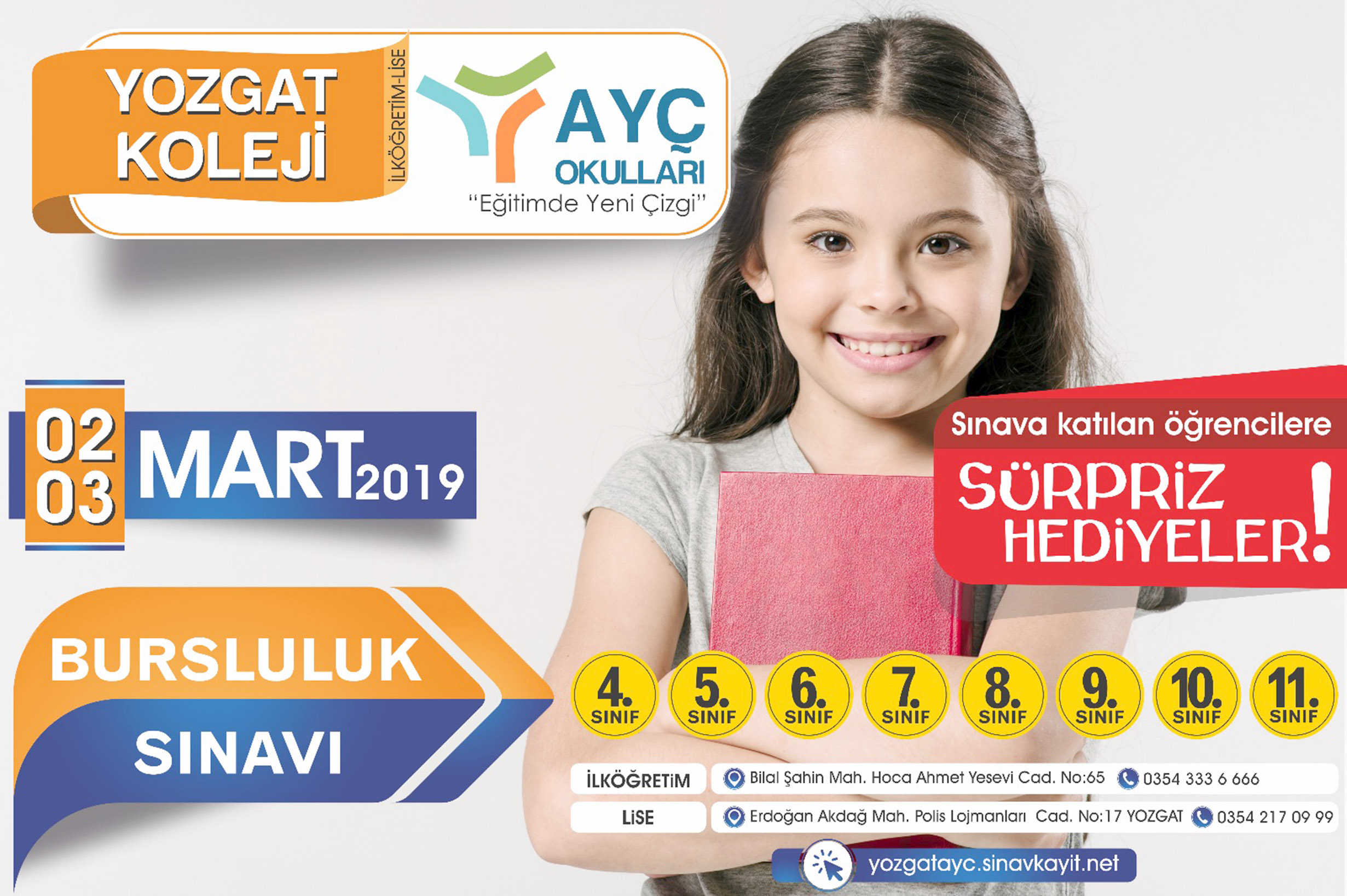 Yozgat’ta eğitim alanındaki başarısıyla adından söz ettiren AYÇ Okulları, 4.sınıftan