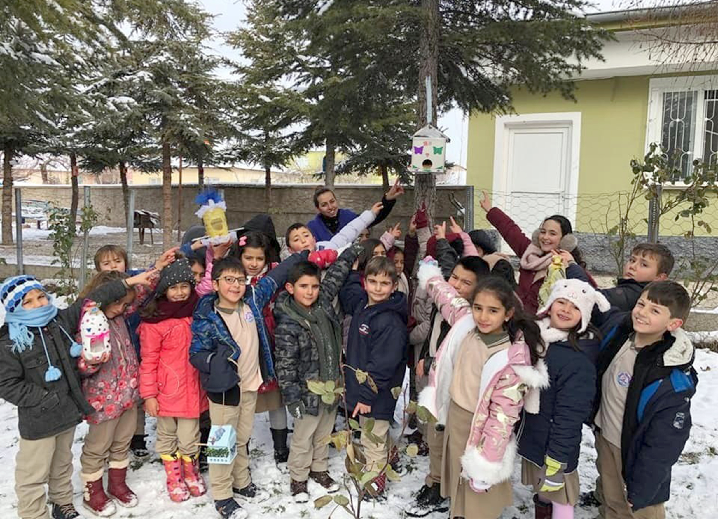 Boğazlıyan Fatih İlkokulu 4-C sınıfı öğrencileri, “Kuşlara Bir Damla Umut