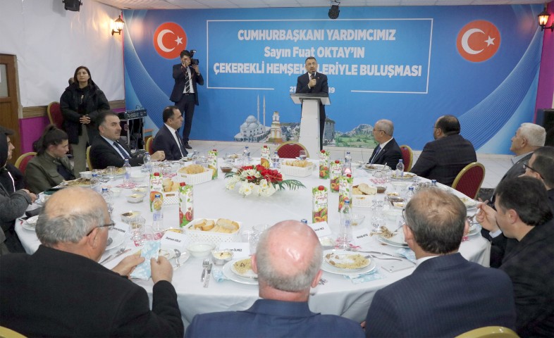 Cumhurbaşkanı Yardımcısı Fuat Oktay, memleketi Yozgat’ın Çekerek ilçesinde, “Aman ha