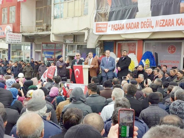 Milliyetçi Hareket Partisi (MHP) Sorgun Seçim Karargah Bürosu yoğun katılımla