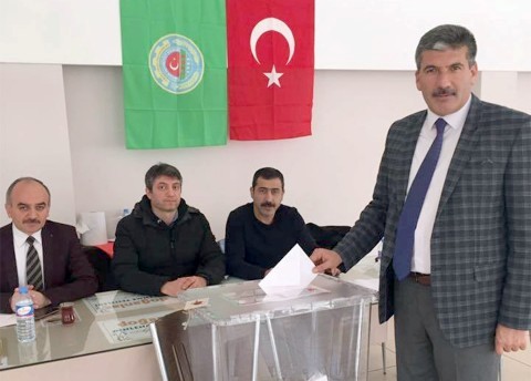 Seçime tek listeyle giren Akdağmadeni Ziraat Odası'nın mevcut başkanı Eyyup