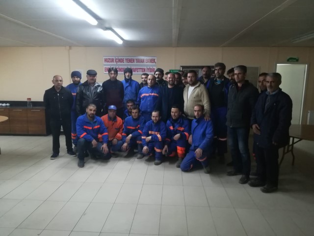 Türk İş Konfederasyonu Yozgat il Temsilcisi Kazım Erdoğan,Yozgat Belediyesi’nde çalışan