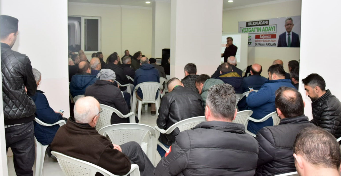 Bağımsız belediye başkan adayı Dr. Kazım Arslan, seçim çalışmalarında yapacağı