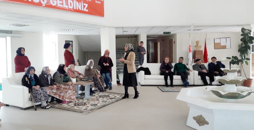 Yozgat Diyabet Derneği, Alparslan Türkeş Huzurevini ziyaret etti. Huzurevi sakinleri