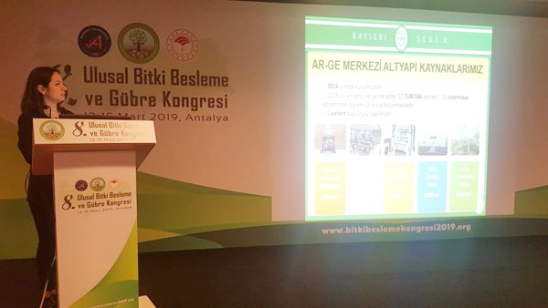 Antalya’da gerçekleştirilen 8. Bitki Besleme ve Gübre Kongresine Kayseri Şeker,