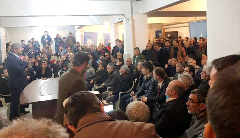 Seçim çalışması sürecinde apartman ve site toplantılarında yoğun ilgi ile