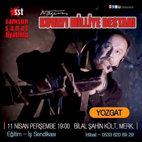 Samsun Sanat Tiyatrosu Topluluğu Yaşar Gündem’in yönettiği Kuvayı Milliye Destanı