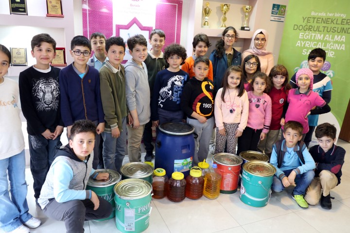 Yozgat Fatma Temel Turhan Bilim ve Sanat Merkezinde düzenlenen atık