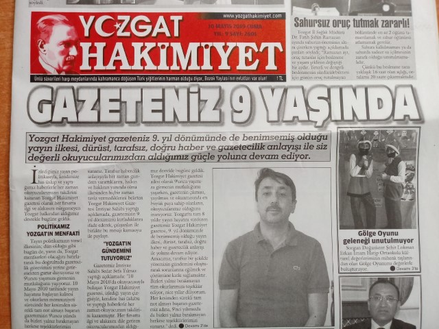 Yozgat’ta 2010 Yılı Mayıs ayında efsane başkan olarak gönüllere kazınan