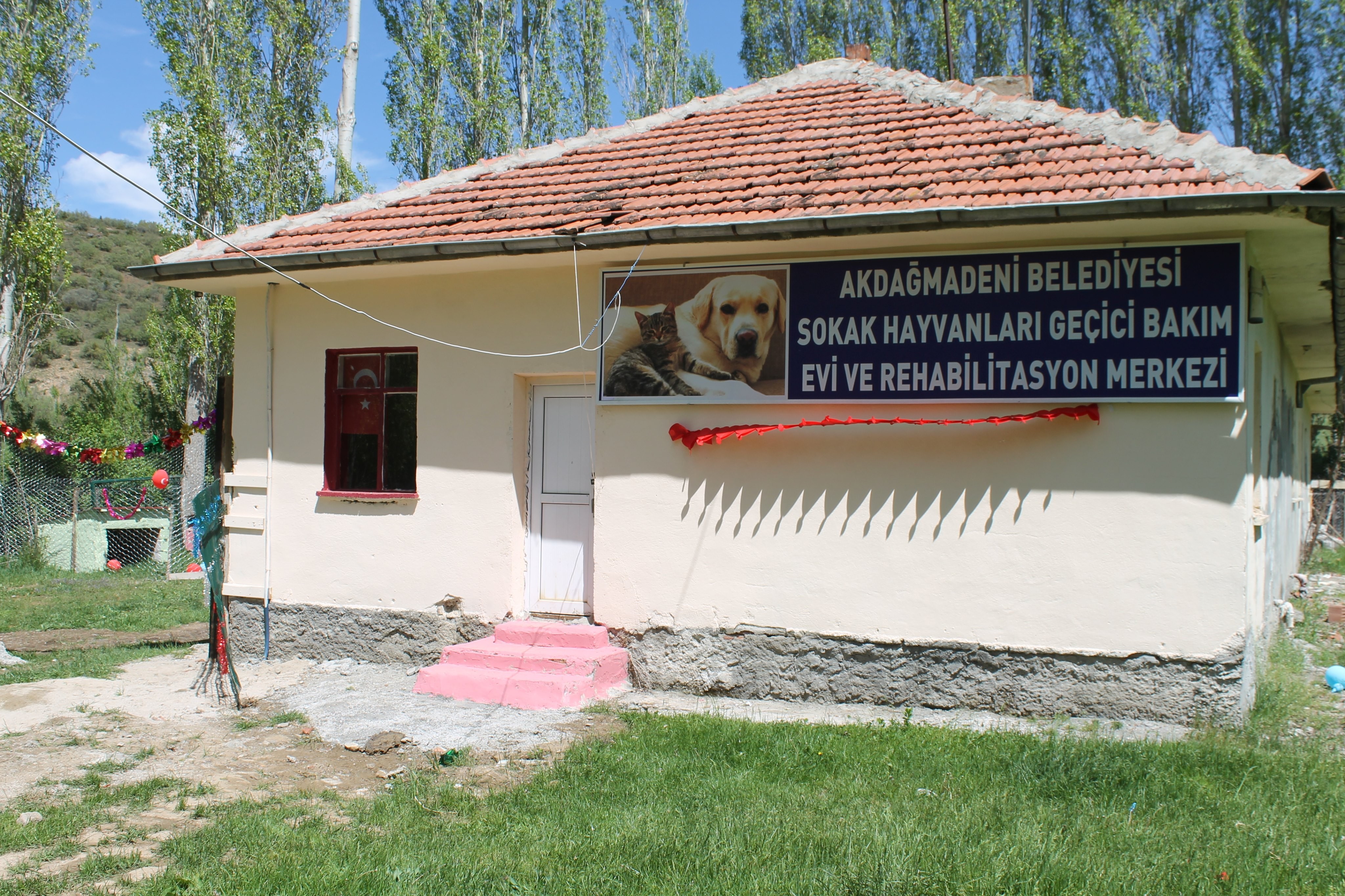 Akdağmadeni Belediyesi tarafından Han Deresi mevkiine sokak hayvanları için geçici