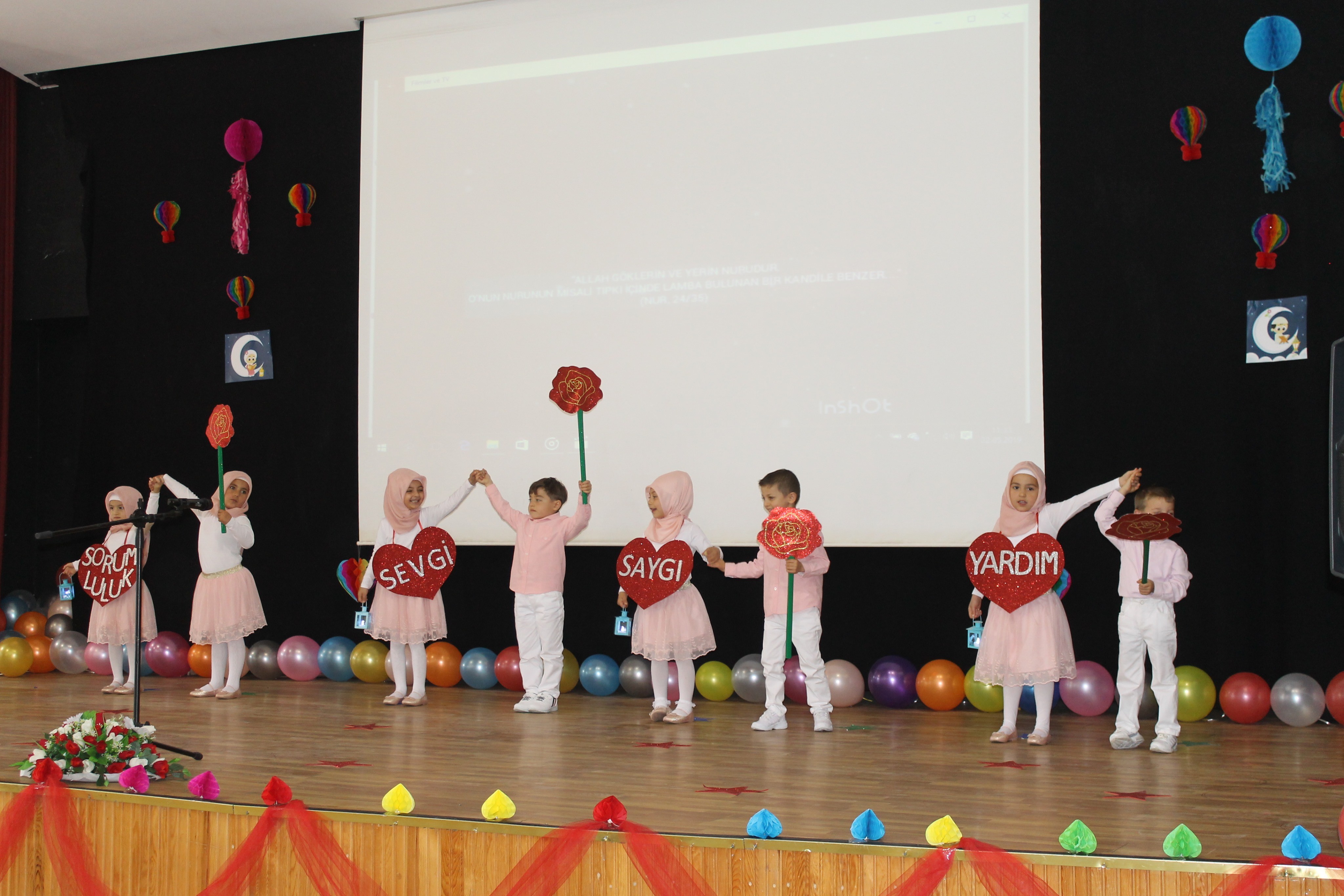 Akdağmadeni Müftülüğünce düzenlenen 4-6 yaş Kuran kursları yıl sonu gösterisi