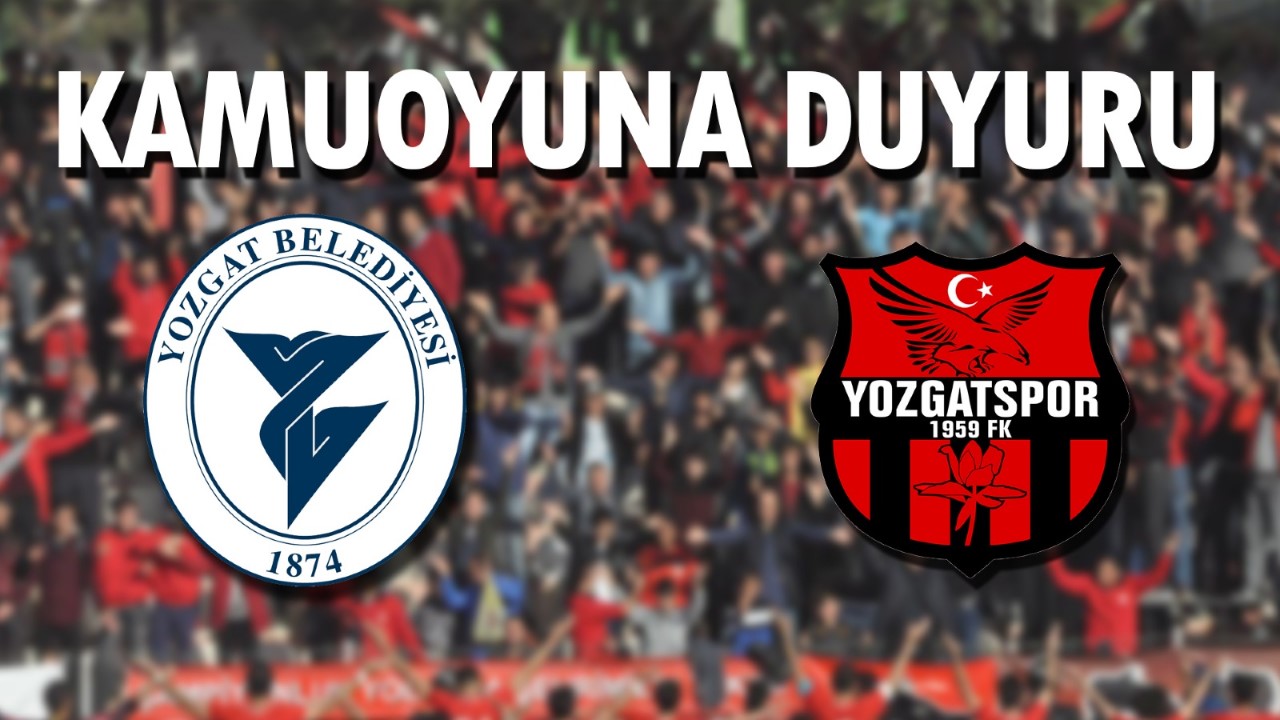 Yozgat Belediyesi, Yozgatspor ile ilgili basın açıklaması yayınladı. Yayınlanan açıklamada