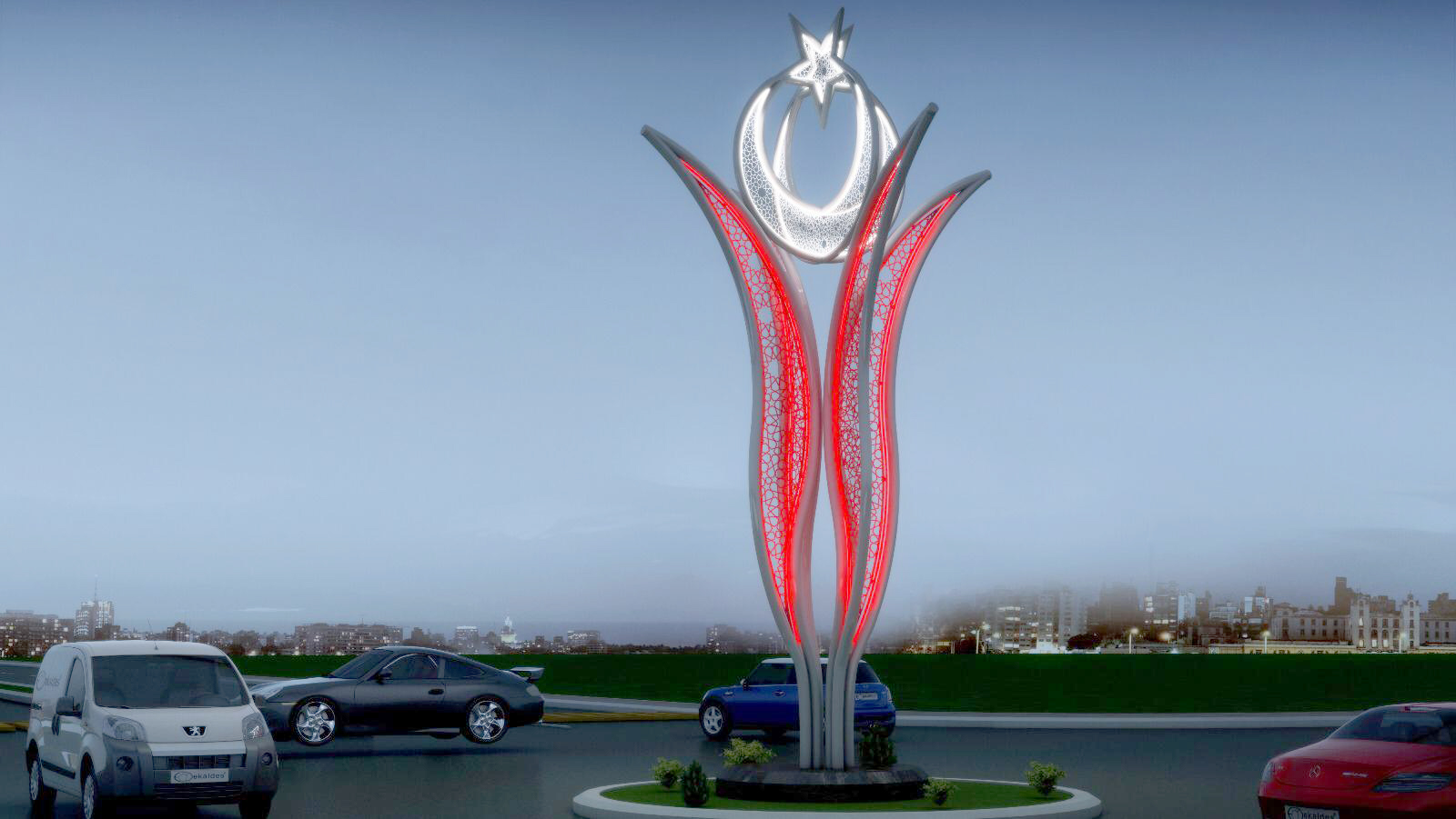 Yozgat’ın en işlek kavşaklarından birisi olan Yimpaş AVM önünde bulunan