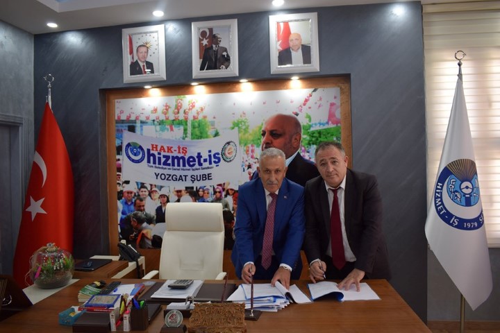 Hizmet İş Sendikası Yozgat Şubesi ile Ovakent Belediye Başkanlığı arasında