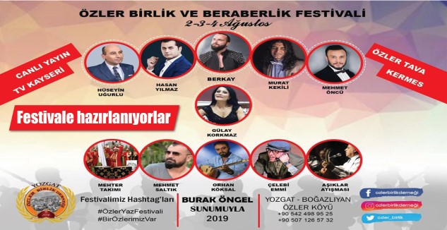 Boğazlıyan’a bağlı Özler Köyü'nde Özler Birlik Derneği'nce düzenlenen Özler Birlik