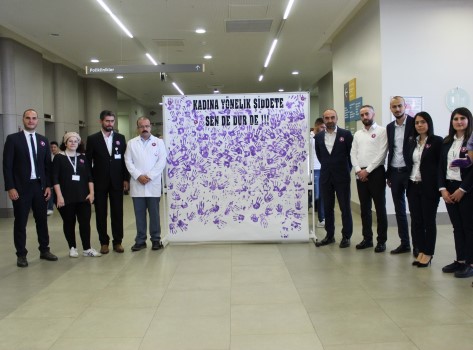 Yozgat Şehir Hastanesi tarafından “Kadına Yönelik Şiddete Karşı” farkındalık oluşturmak