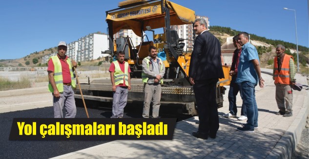 Bilal Şahin Mahallesi “Spor Vadisi” bölgesinde bölünmüş yolda asfaltlama ve