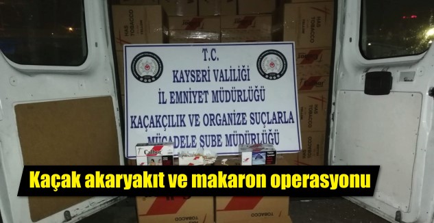 Kayseri İl Emniyet Müdürlüğü Kaçakçılık ve Organize Suçlarla Mücadele Şube