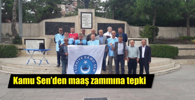 Türkiye Kamu-Sen Yozgat İl Temsilciliği, Cumhuriyet Meydanında düzenlediği basın açıklamasında