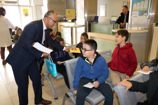 Yozgat Çözüm Koleji öğrencileri, Posta ve Telgraf Teşkilatı’nın 179. yıldönümü