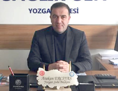 Yozgat Sağlık Sen İl Başkanı Atakan Erciyas, Sendikaya ilk başkan