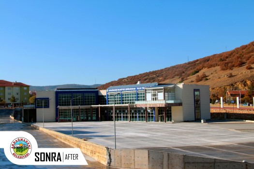 Akdağmadeni Belediyesi tarafından başlatılan Şehirler arası yolcu terminalinde bakım onarım