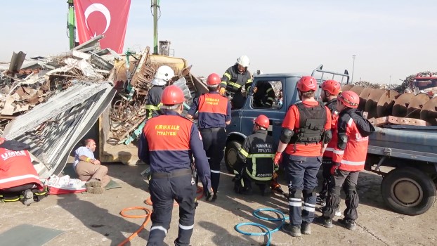 Kırıkkale İl Sağlık Müdürlüğünce düzenlenen tatbikata Yozgat UMKE gönüllüleri de