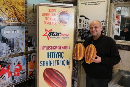 Yozgat’ın yöresel lezzetlerinden parmak çörek askıya çıktı. Bir fırıncı sosyal