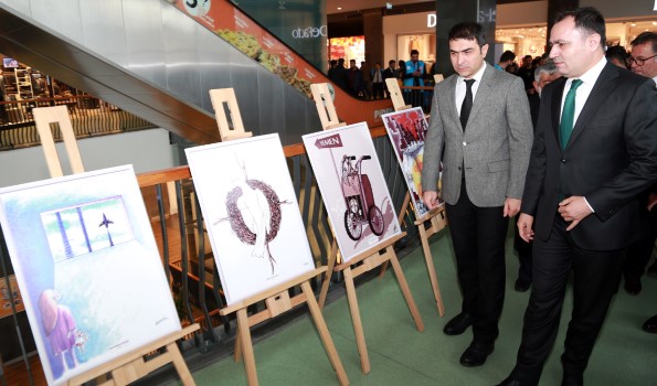 Türkiye Diyanet Vakfı Yozgat Şubesi tarafından “Uluslararası Çizgilerle Yemen” sergisi