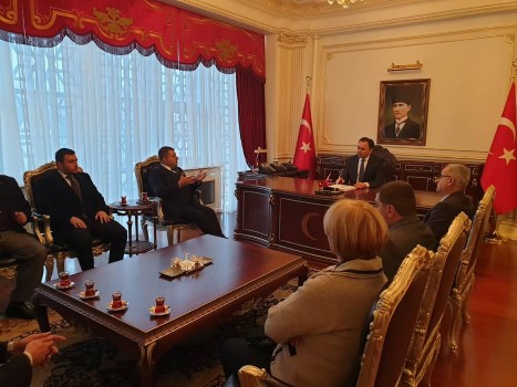 Milliyetçi Hareket Partisi (MHP) Yozgat Milletvekili Ethem Sedef, beraberinde MHP
